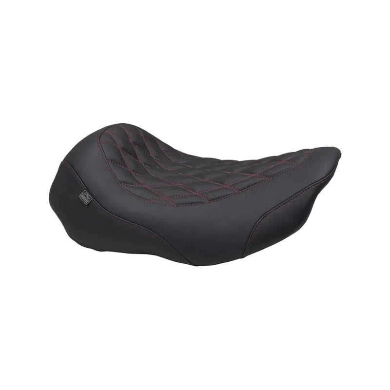 glide fahrradsattel Mustang Wide Tripper Diamond Stitch Red für Touring ab 24