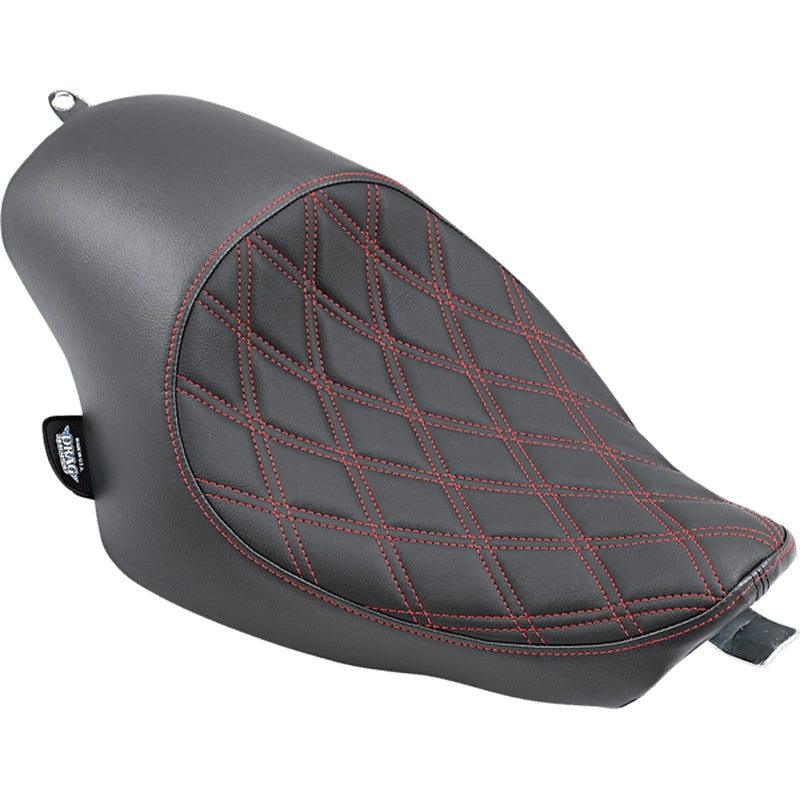 Drag Specialties 3/4 Solo Red Diamond Stitch für Sportster ab 04