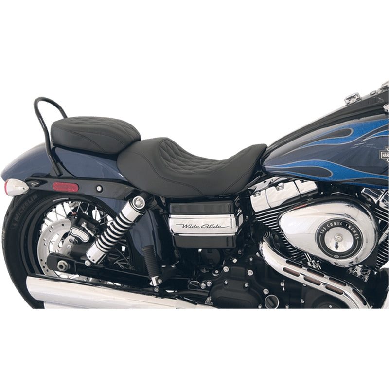 Mustang Wide Tripper Diamond Stitch Beifahrersitz für Dyna 06-17