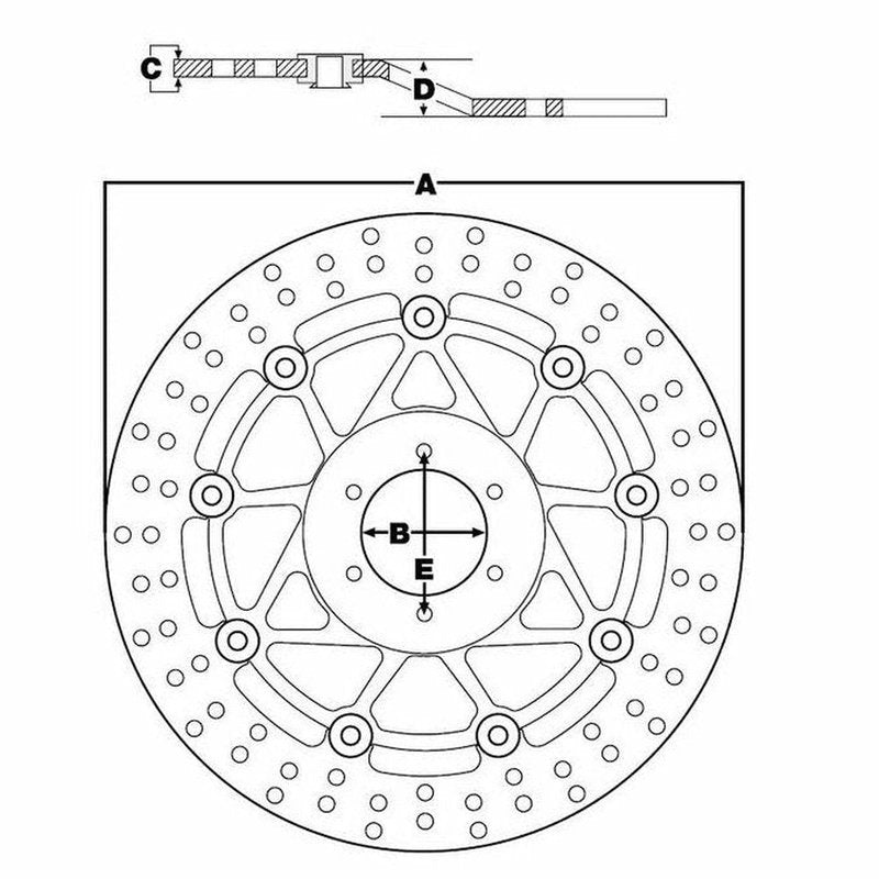 MST501 Bremsscheibe hinten