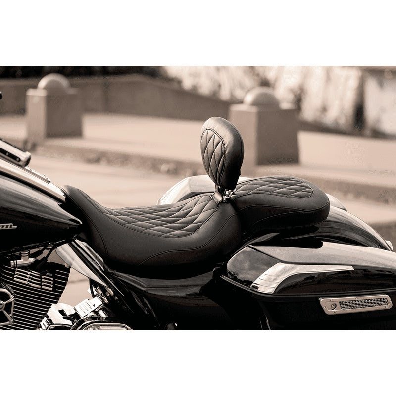 Mustang Wide Tripper Diamond Stitch Beifahrersitz für Touring 97-23