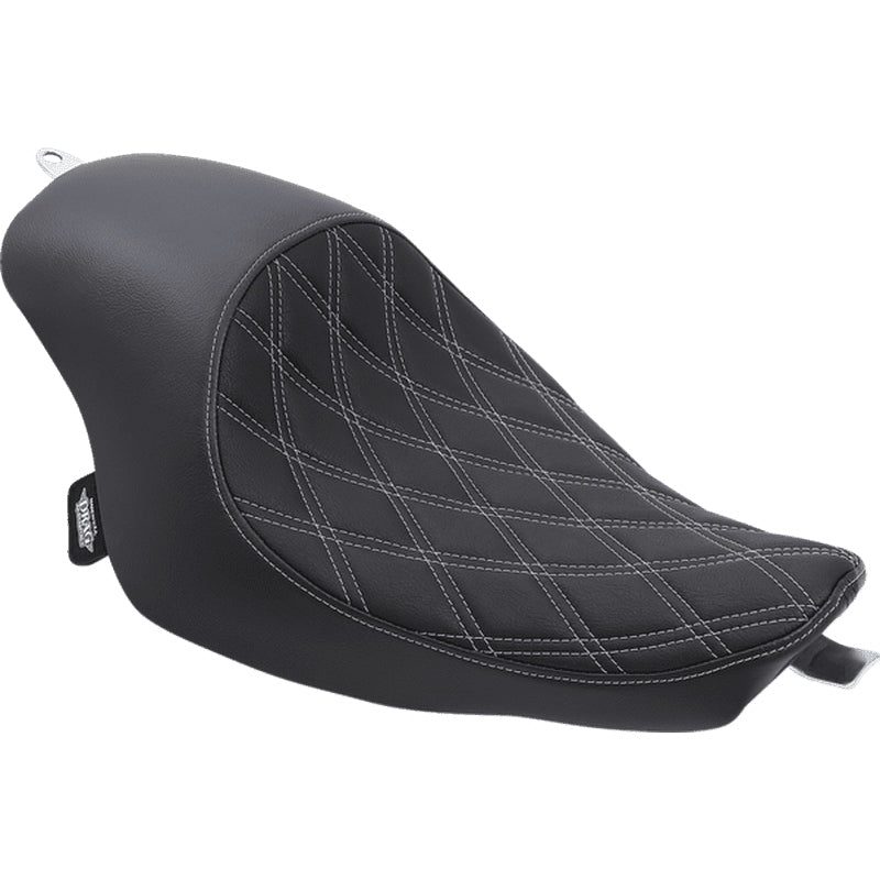 Drag Specialties 3/4 Solo Silver Diamond Stitch für Sportster ab 04
