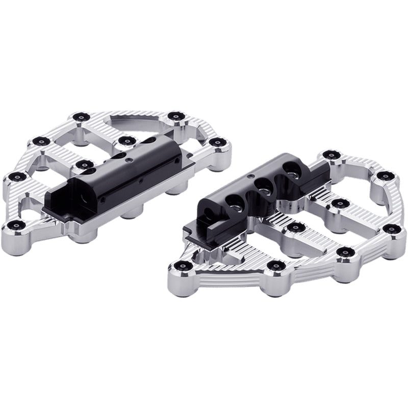 Arlen Ness MX Billet Soziustrittbretter Chrome