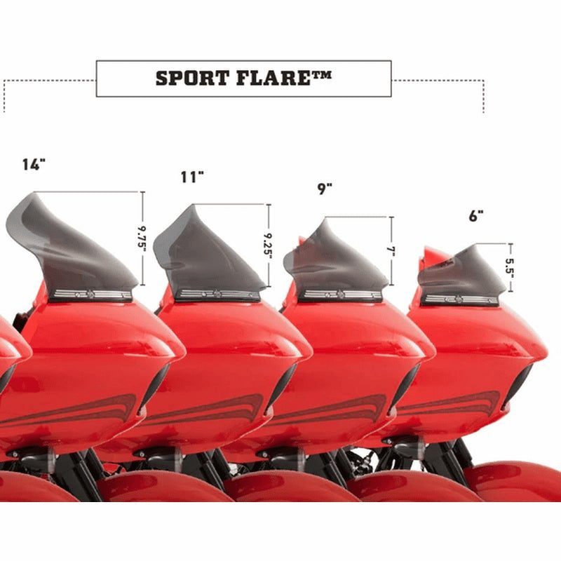KLOCK WERKS Flare™ Sport Pro 9 Green Ice für Road Glide 15-23