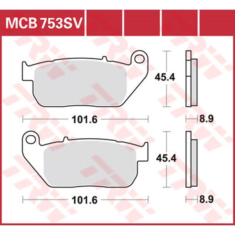 TRW SV Series Sintermetall Bremsbeläge vorne MCB753SV