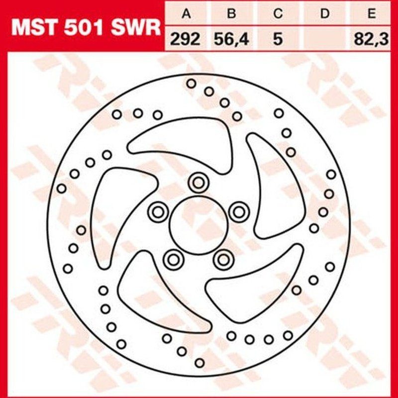 TRW MST501SWR Bremsscheibe hinten