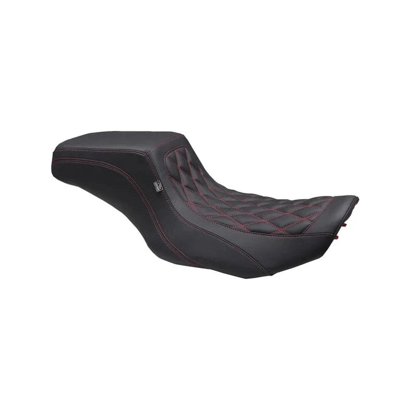 Squareback Front Diamond Stitch Red für Street Glide / Road Glide ab 24 Mustang