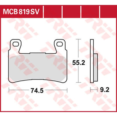 SV Series Sintermetall Bremsbeläge vorne MCB819SV
