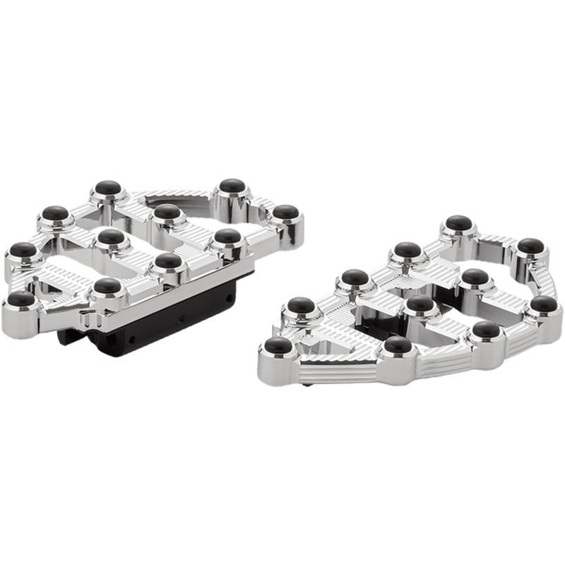 Arlen Ness MX Billet Soziustrittbretter Chrome