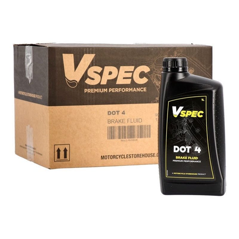 Vspec Bremsflüssigkeit DOT 4 1 Liter Motorcycle Storehouse