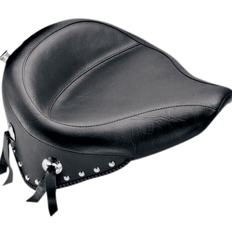 Mustang Wide Touring Vintage Solo Chrome Studded für Softail 86-99
