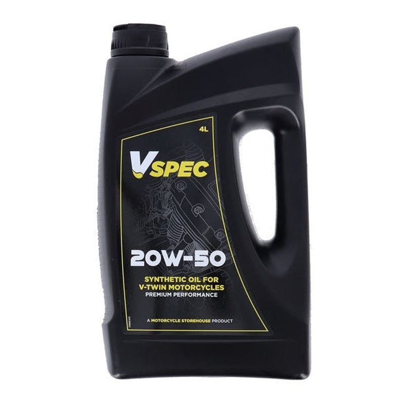 Vspec Synthetisches Motoröl 20W50 4 Liter Motorcycle Storehouse