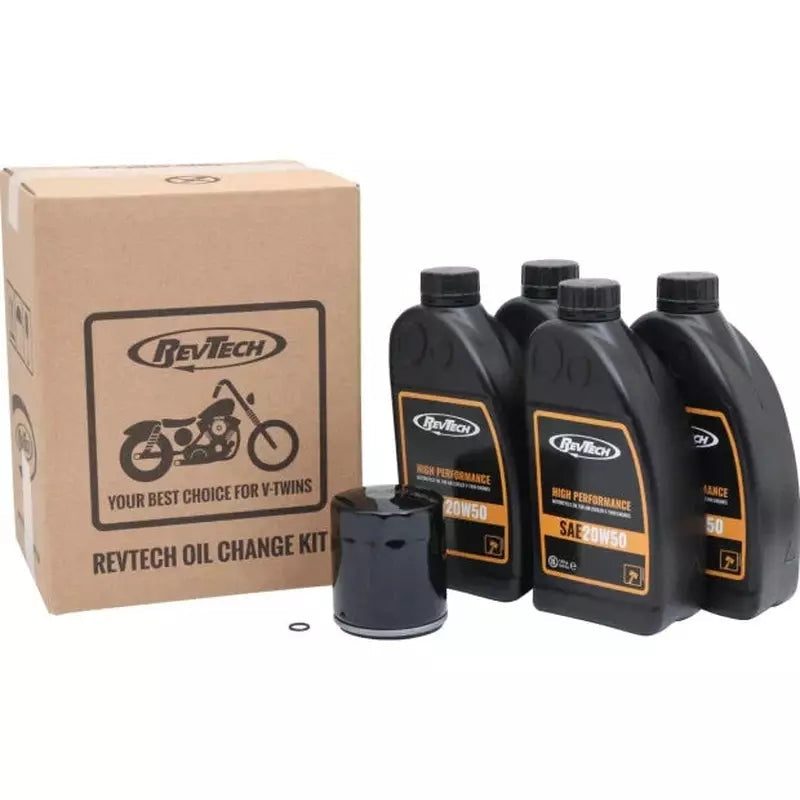 RevTech Ölwechsel-Kit 4 Liter Mineral 20W50 für Evolution 85-99