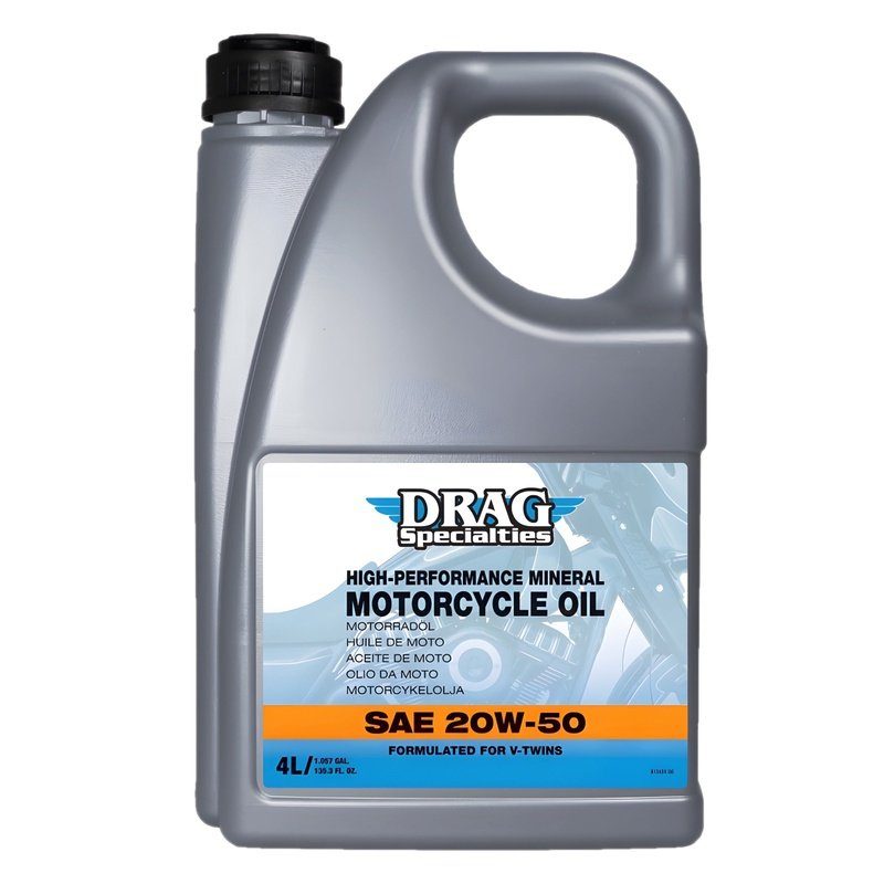Drag Specialties Drag Mineral Motoröl 20W50 4 Liter