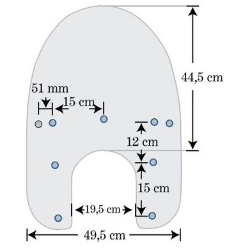 Ersatz-Windschild 15 Zoll Clear