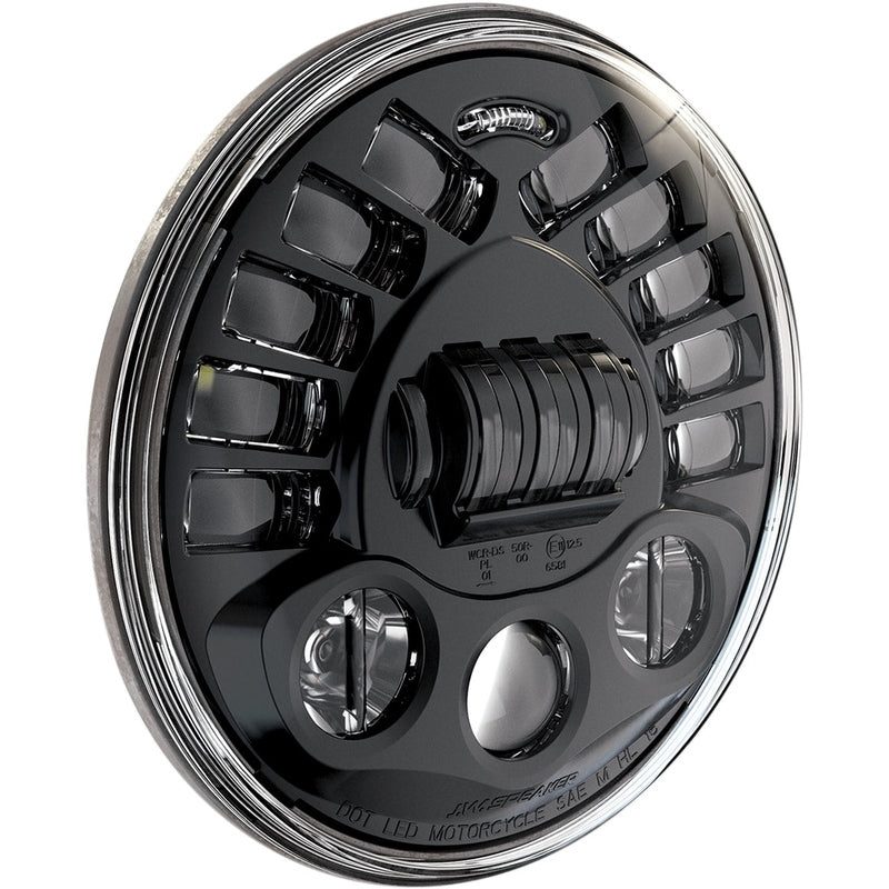 J.W Speaker Adaptive 2 LED 7 Zoll Schwarz