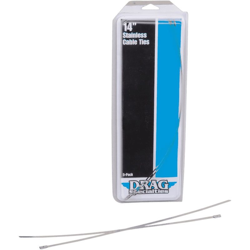 Drag Specialties Edelstahl-Kabelbinder 14"