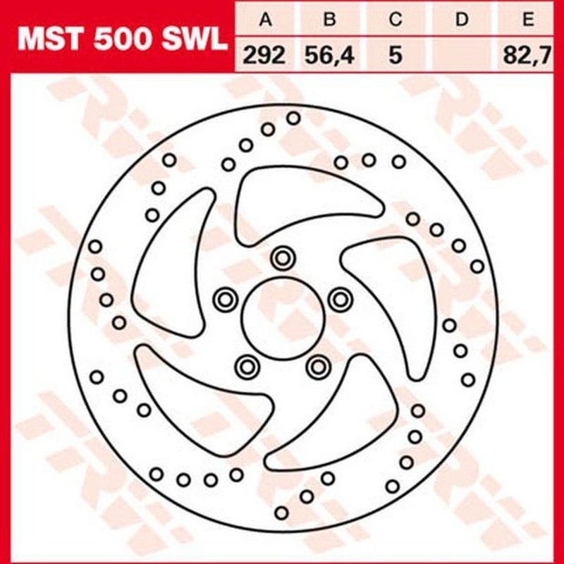 MST500SWL Bremsscheibe vorne L