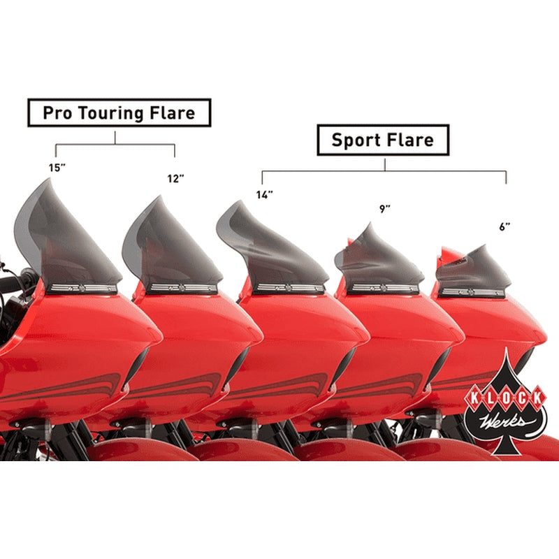 KLOCK WERKS Flare™ Sport Pro 6 Black für Road Glide 15-23