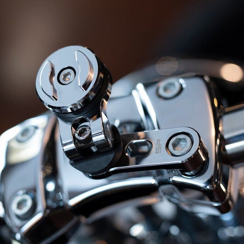 handyhalterung fahrrad schrauben SP Connect Handyhalterung Bar Clamp Mount Pro Chrom Motorrad