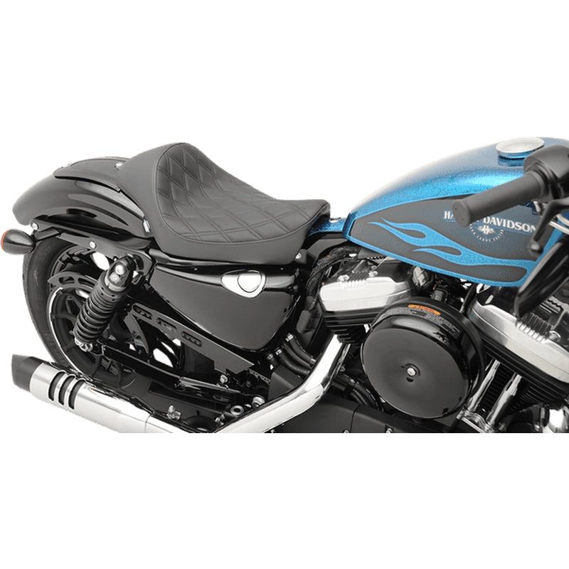 Drag Specialties Solo Diamond Black für Sportster ab 04