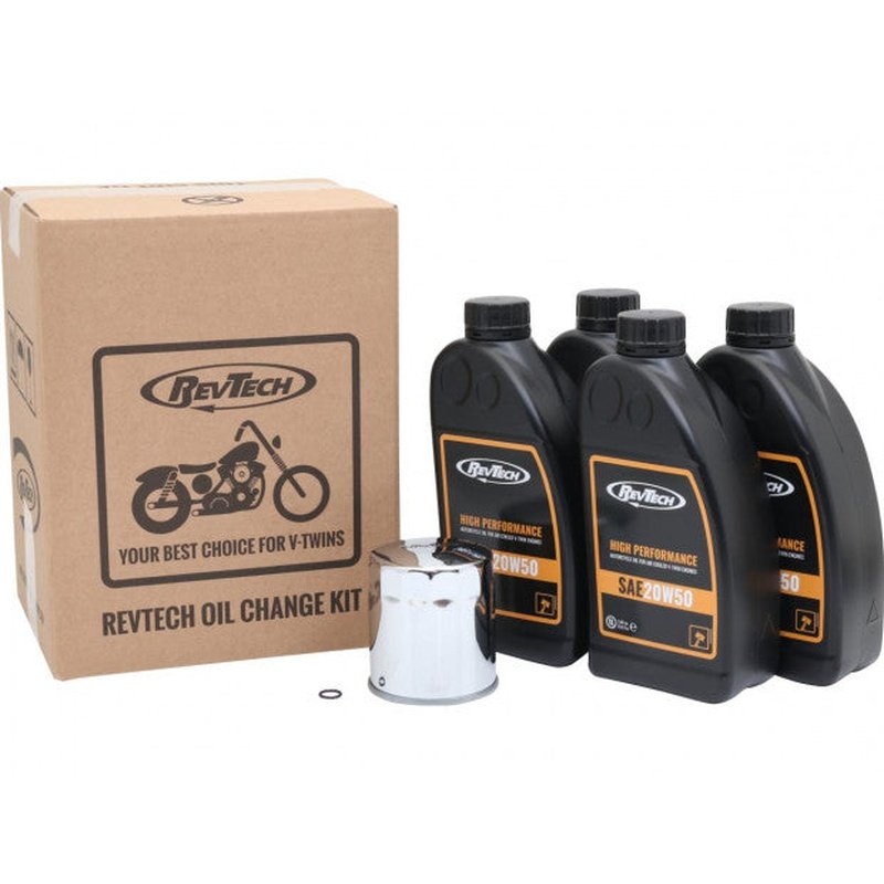Ölwechsel-Kit 4 Liter Mineral 20W50 Softail 00-17